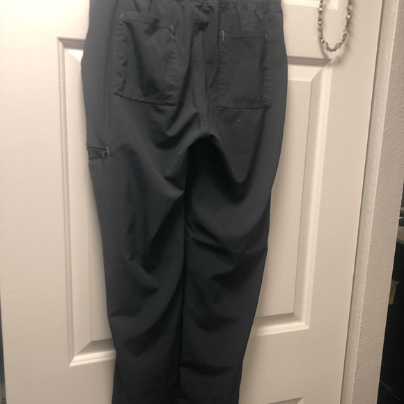Scrub Star Womens Gray Thread Drawstring Cargo Medical Pockets Pants Size XS - Picture 2 of 15